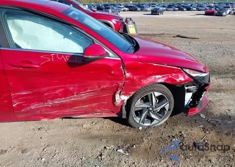 2023 Hyundai Elantra Hybrid Limited из США, поврежденный, VIN KMHLN4AJ5PU038531